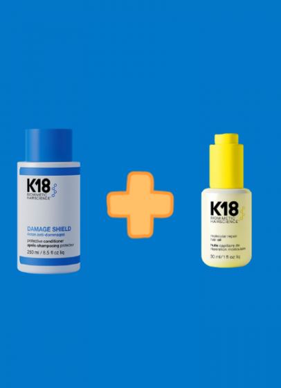 K18Peptide™ Damage Shield Conditioner 250ml + K18Peptide™ Leave-in molecular repair hair oil 30ml